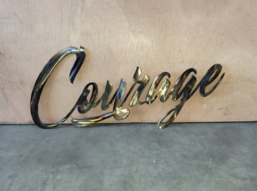 Metal Wall Words - Courage