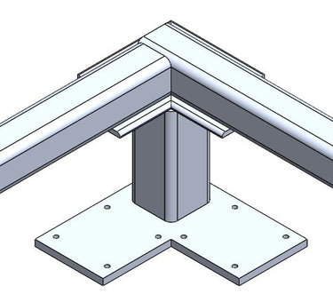 Aluminum Guardrail - Corner Coupling