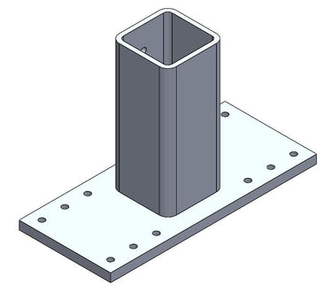 Aluminum Guardrail - Mid Post