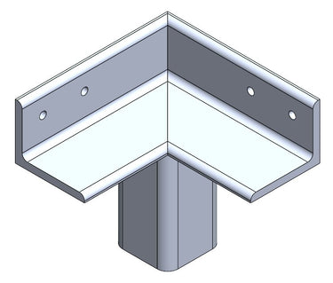 Aluminum Guardrail - Top Corner Connecter