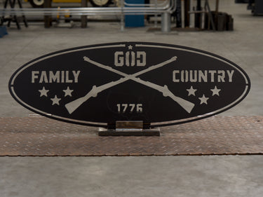 God, Family, Country Wall Art