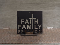 Faith Family Freedom Wall Art