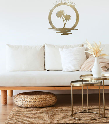 Palm Tree Metal Wall Art - Type 1